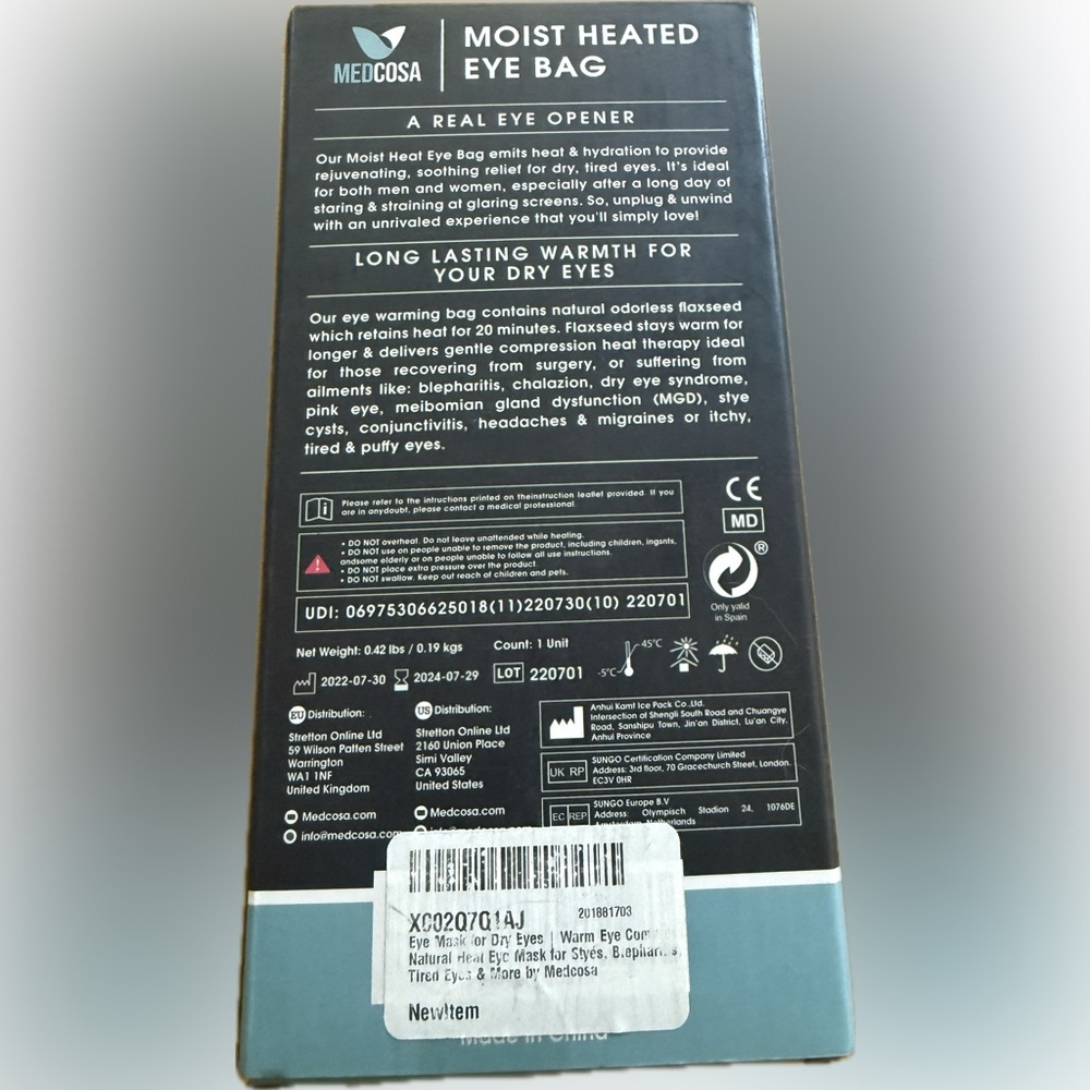 🤩 Medcosa Moist Heated Eye Mask - Picture 3 of 11